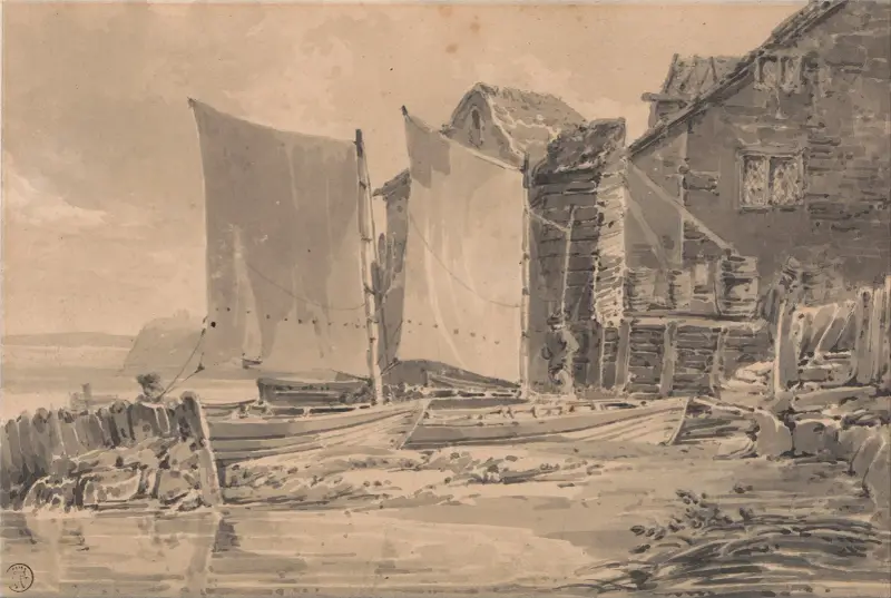 Fisherman’s Cottage, Dover av Joseph Mallord William Turner
