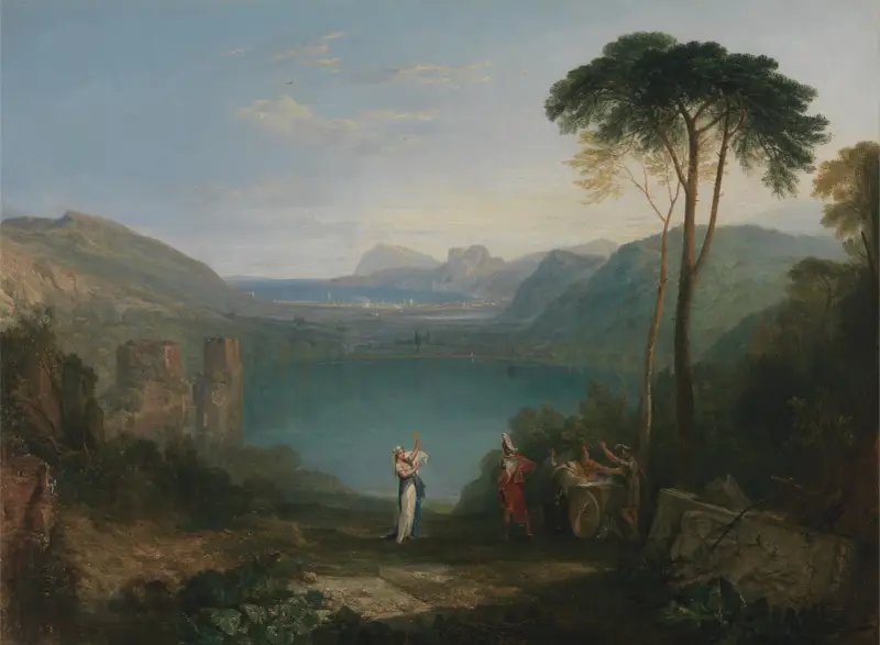Lake Avernus: Aeneas and the Cumaean Sybil av Joseph Mallord William Turner