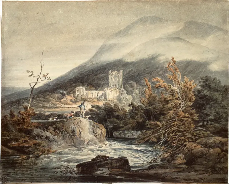 Llanthony Abbey, Monmouthshire av Joseph Mallord William Turner