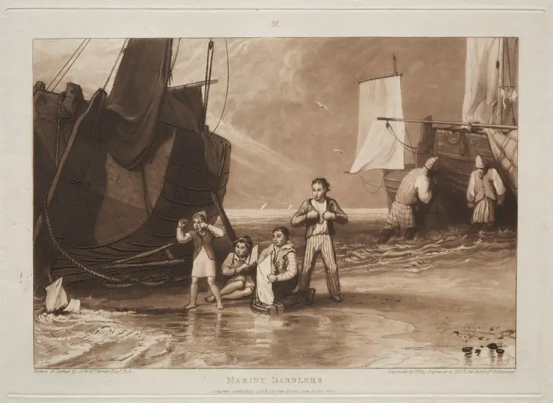 Mořští šplouchající, Joseph Mallord William Turner