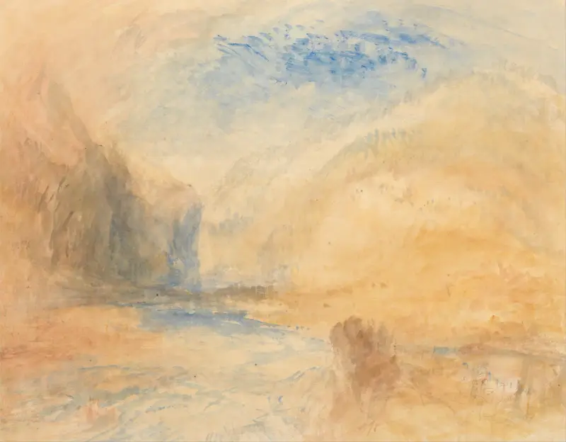 Górski krajobraz z jeziorem, Joseph Mallord William Turner