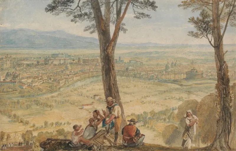 Řím z Monte Maria, Joseph Mallord William Turner