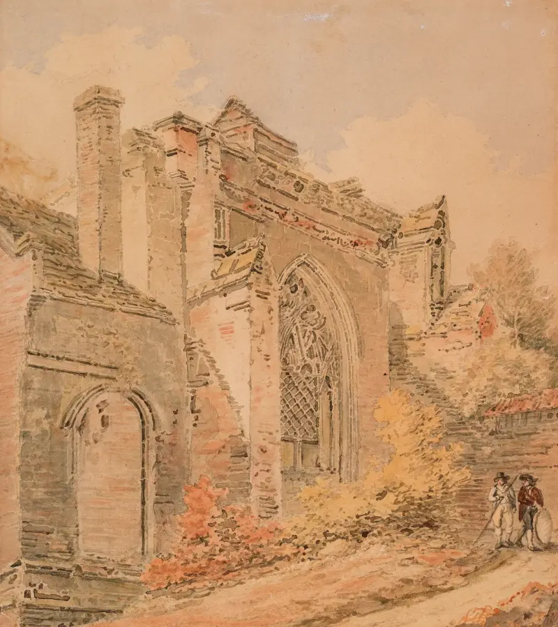 Saint Albans Abbey, Hertfordshire av Joseph Mallord William Turner