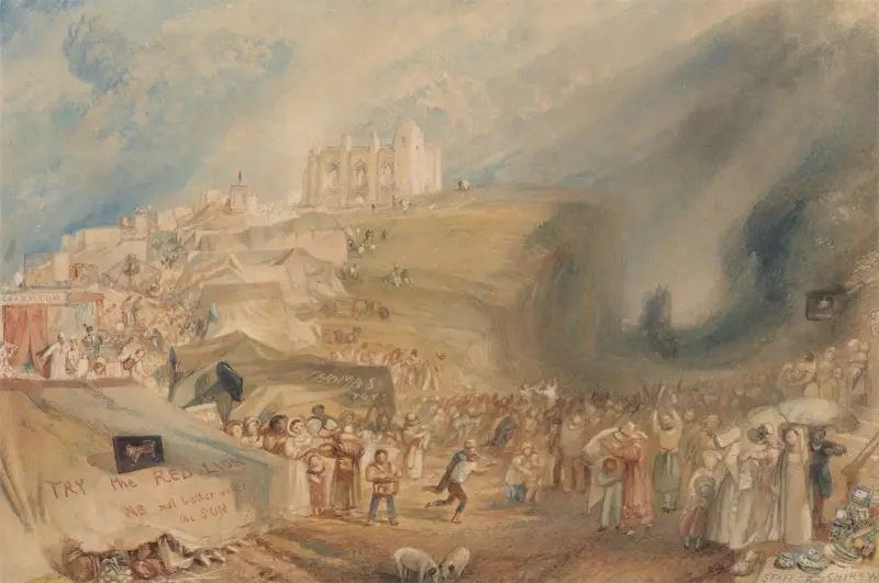 Saint Catherine’s Hill, Guildford, Surrey av Joseph Mallord William Turner