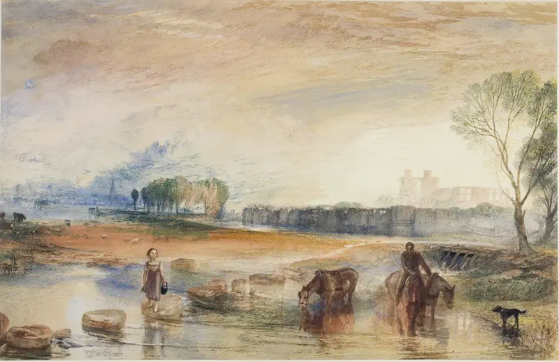 Sonnenuntergang und Mondaufgang von Joseph Mallord William Turner