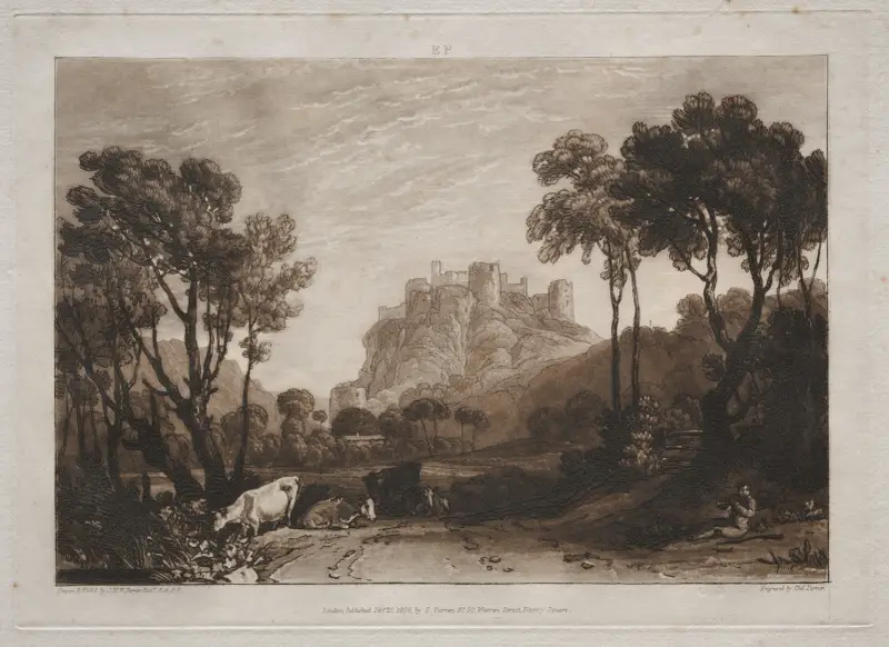 Das Schloss über den Wiesen von Joseph Mallord William Turner