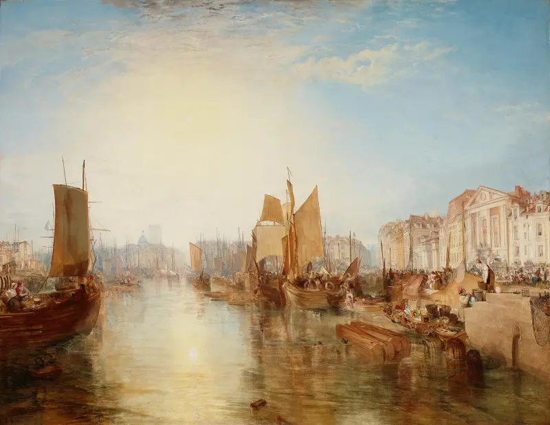 The Harbor of Dieppe av Joseph Mallord William Turner