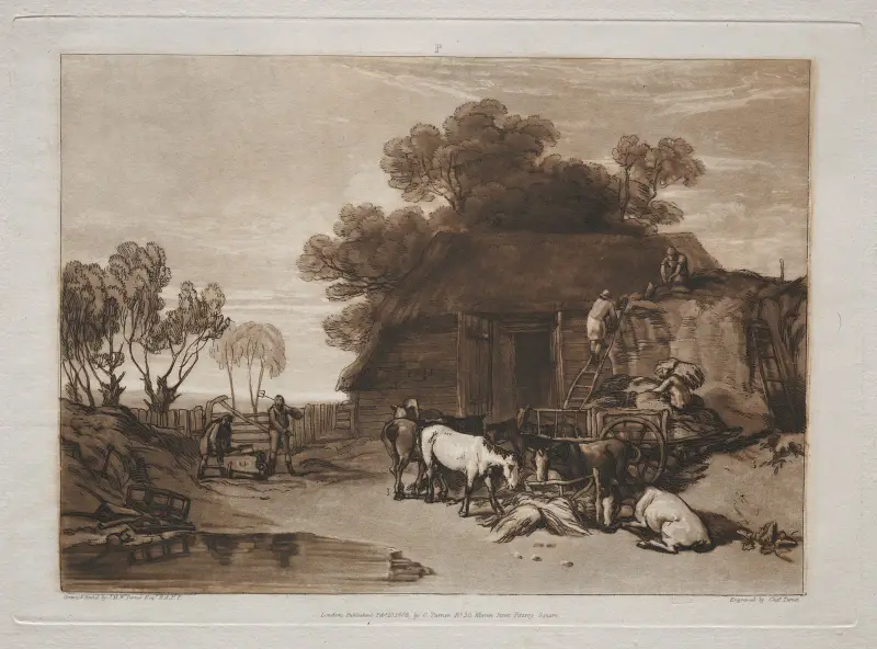 Slámový dvůr, Joseph Mallord William Turner