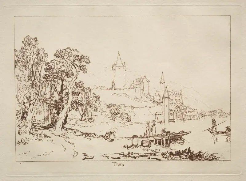 Ville de Thun, Switzerland av Joseph Mallord William Turner
