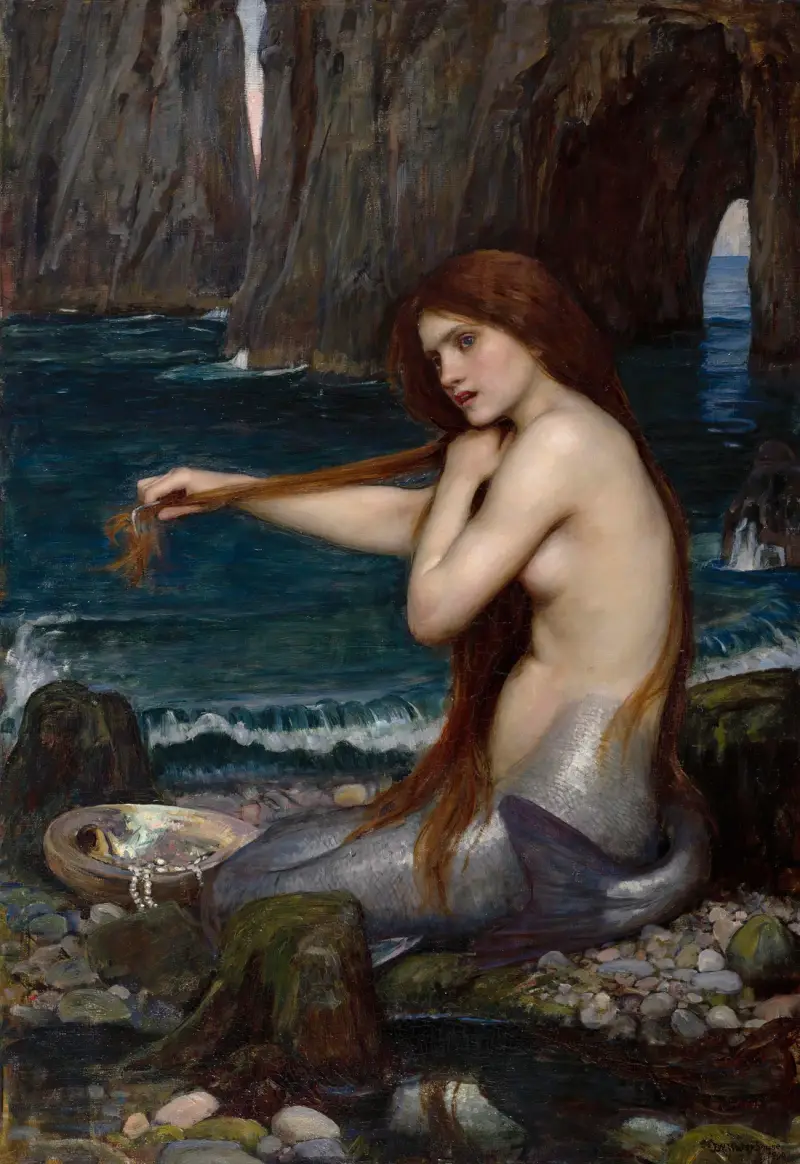 Eine Meerjungfrau von John William Waterhouse