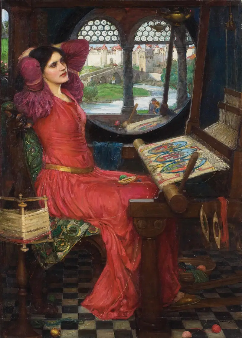 I am Half-Sick of Shadows, said the Lady of Shalott av John William Waterhouse