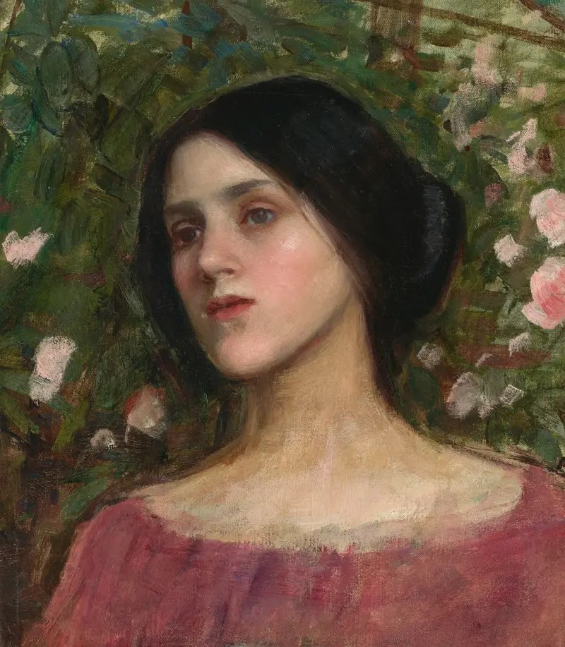 Der Rosenhag von John William Waterhouse