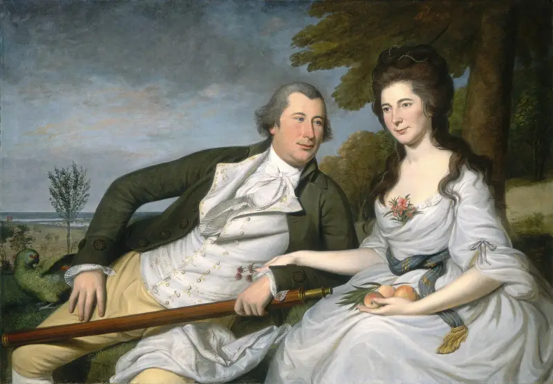 Benjamin and Eleanor Ridgely Laming av Charles Willson Peale