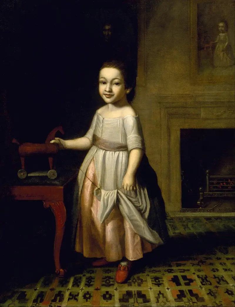Pojke med leksakshäst av Charles Willson Peale