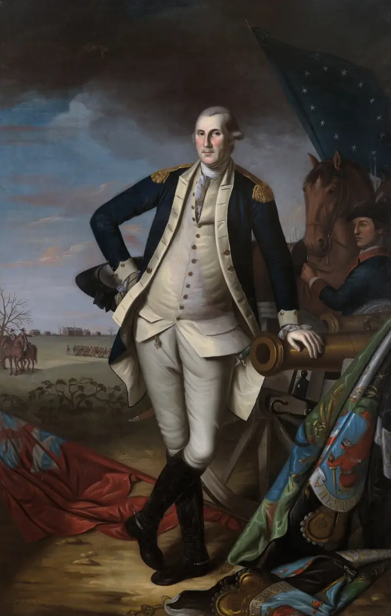 George Washington i slaget vid Princeton av Charles Willson Peale