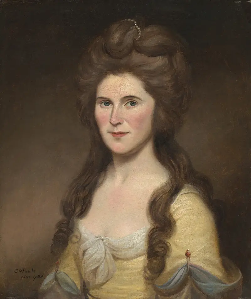 Rebecca Bryan White (Mrs. John White), Charles Willson Peale