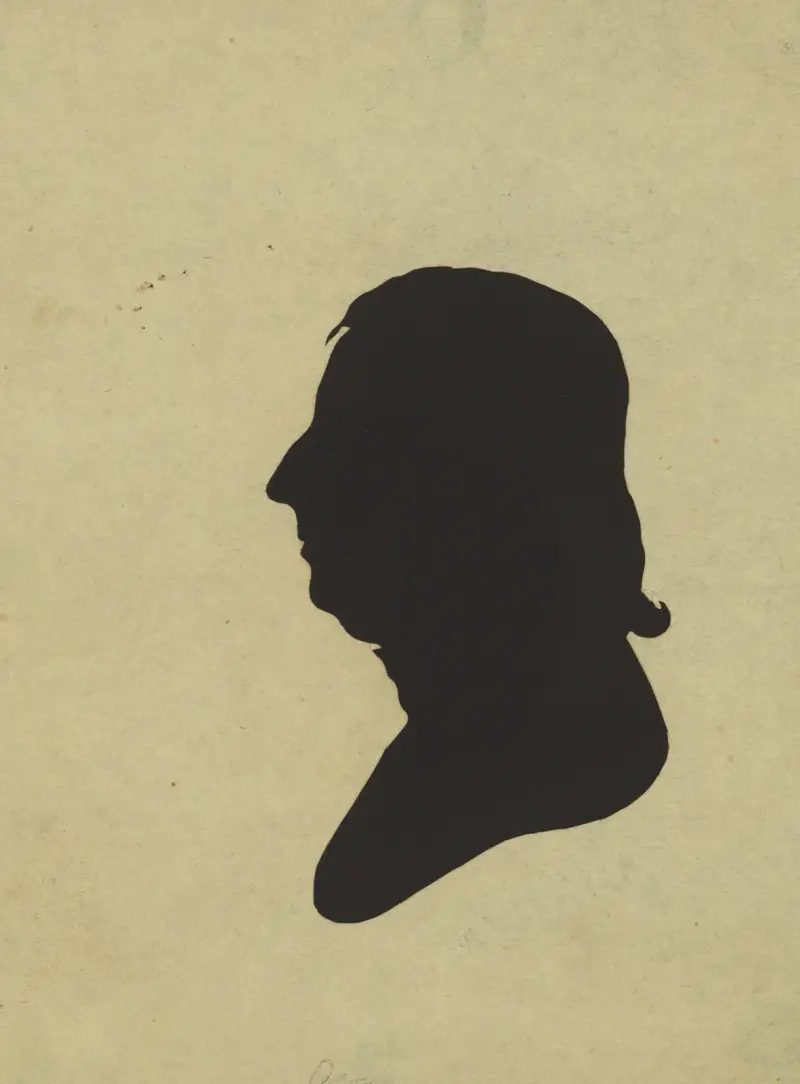Silhuett av man i profil, nr 3 av Charles Willson Peale