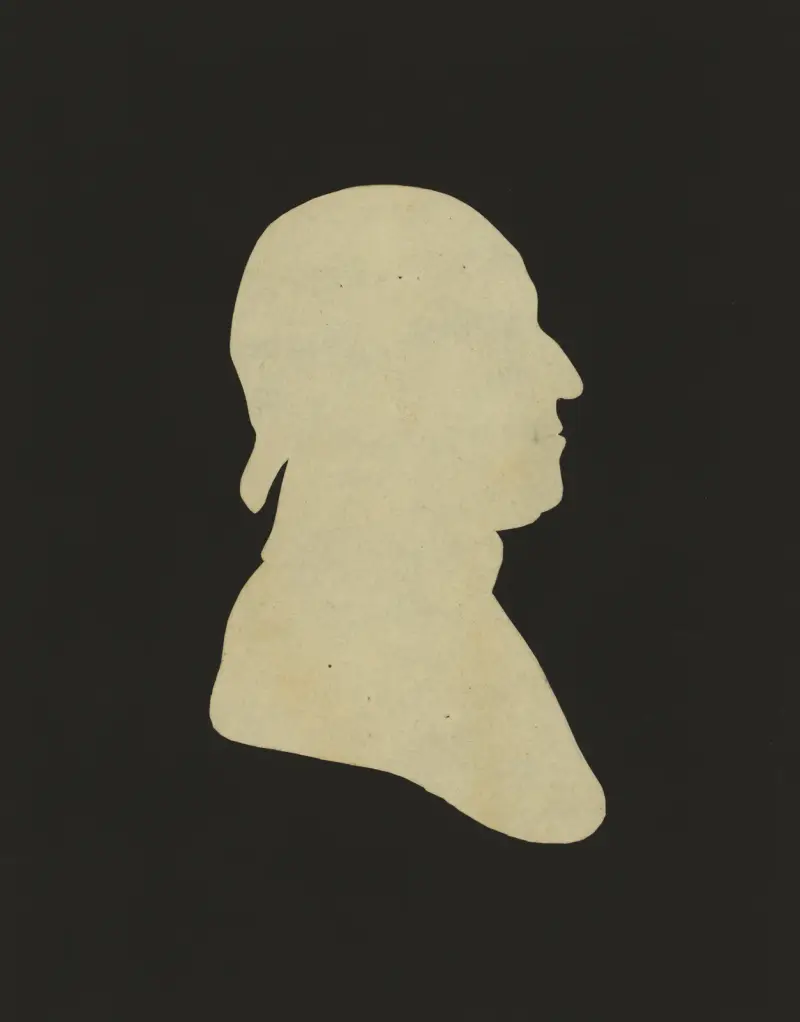 Silhouette of man facing right, no. 1 av Charles Willson Peale