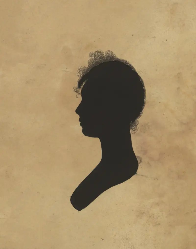 Silhouette of woman facing left, no. 1 av Charles Willson Peale