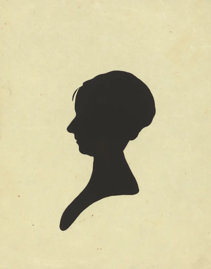 Silhouette of woman facing left, no. 2 av Charles Willson Peale
