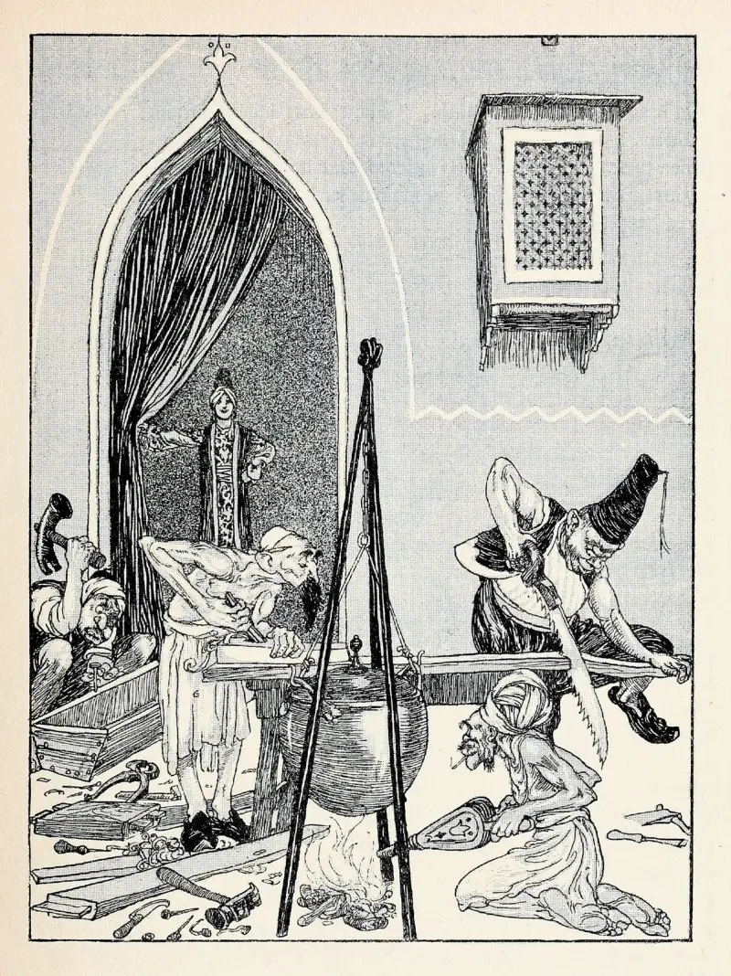 Forty-four Turkish fairy tales Pl 04 av Willy Pogany