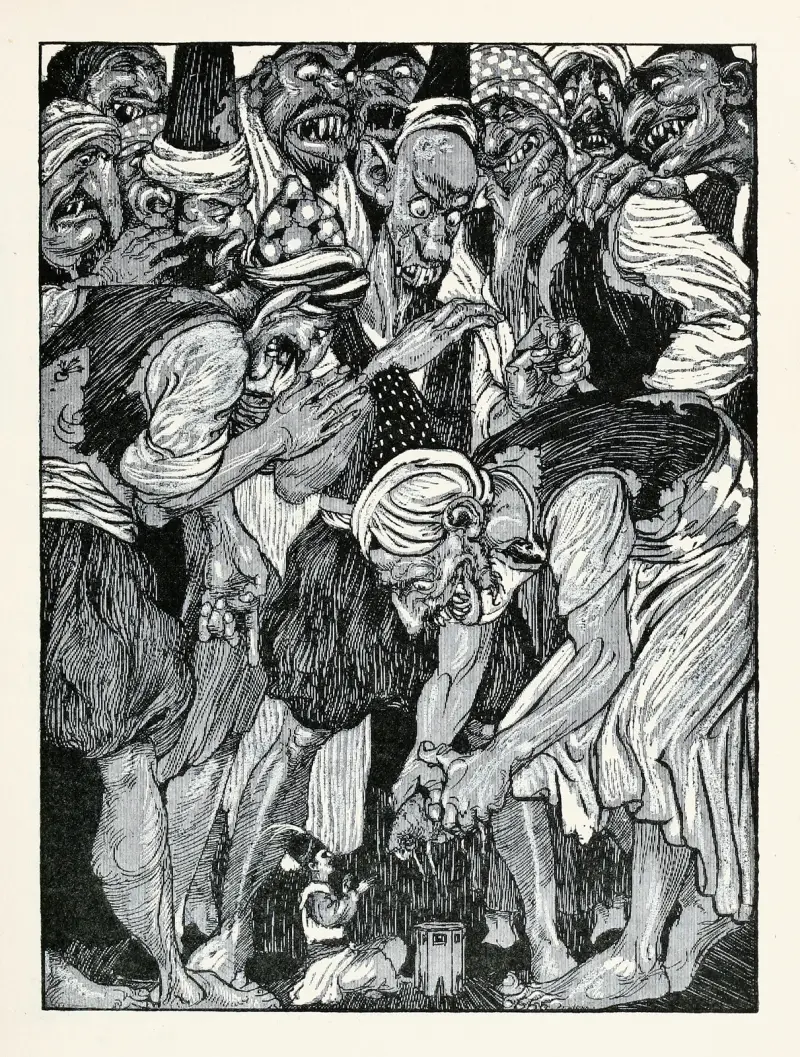 Forty-four Turkish fairy tales Pl 06 av Willy Pogany