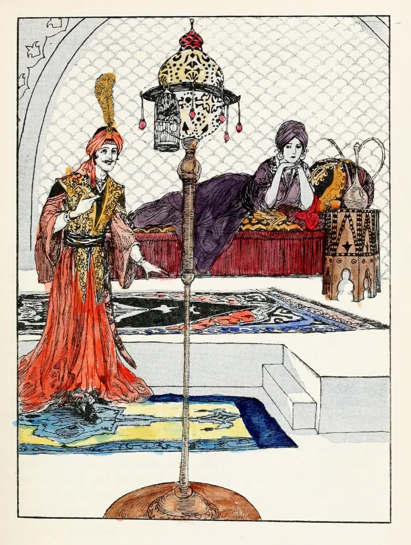 Forty-four Turkish fairy tales Pl 09 av Willy Pogany