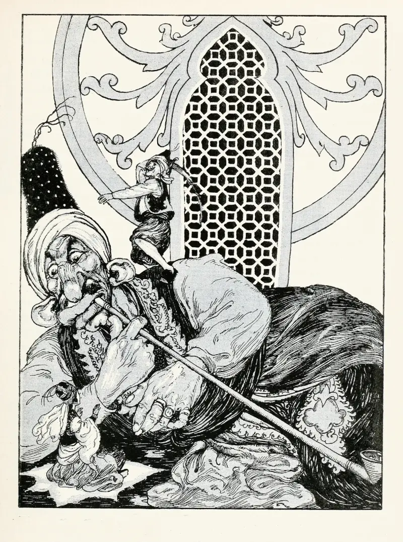 Forty-four Turkish fairy tales Pl 16 av Willy Pogany