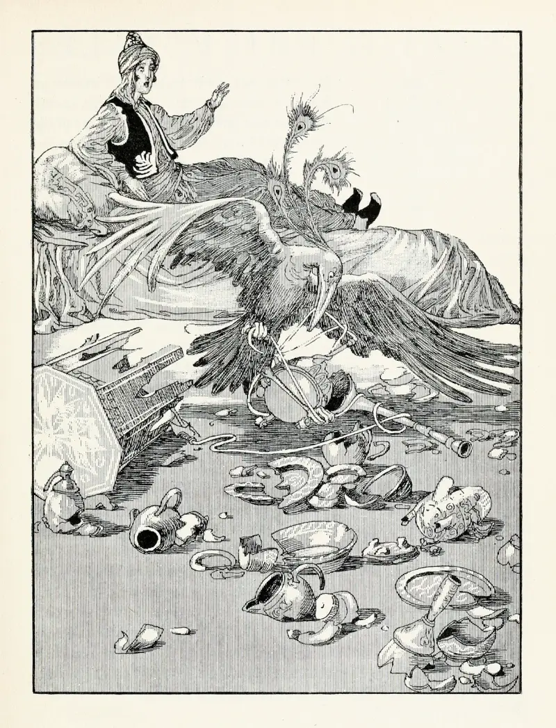 Forty-four Turkish fairy tales Pl 26 av Willy Pogany