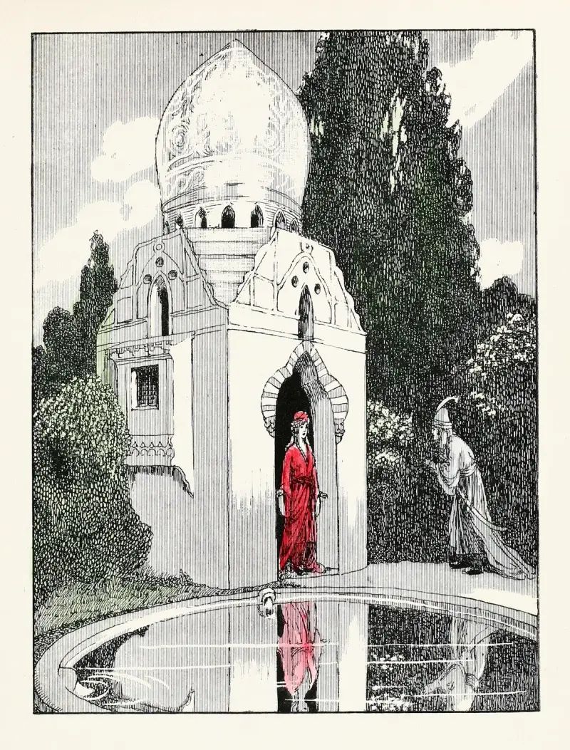 Forty-four Turkish fairy tales Pl 27 av Willy Pogany