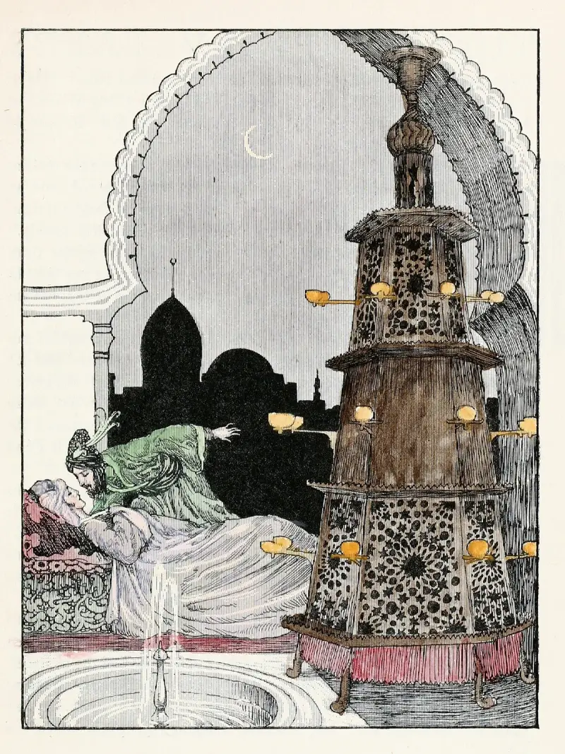 Forty-four Turkish fairy tales Pl 36 av Willy Pogany