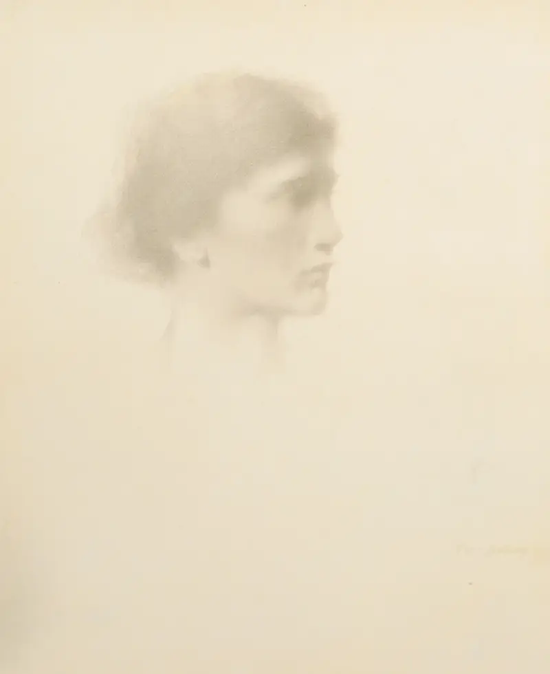 Head of a Woman av Thomas Wilmer Dewing