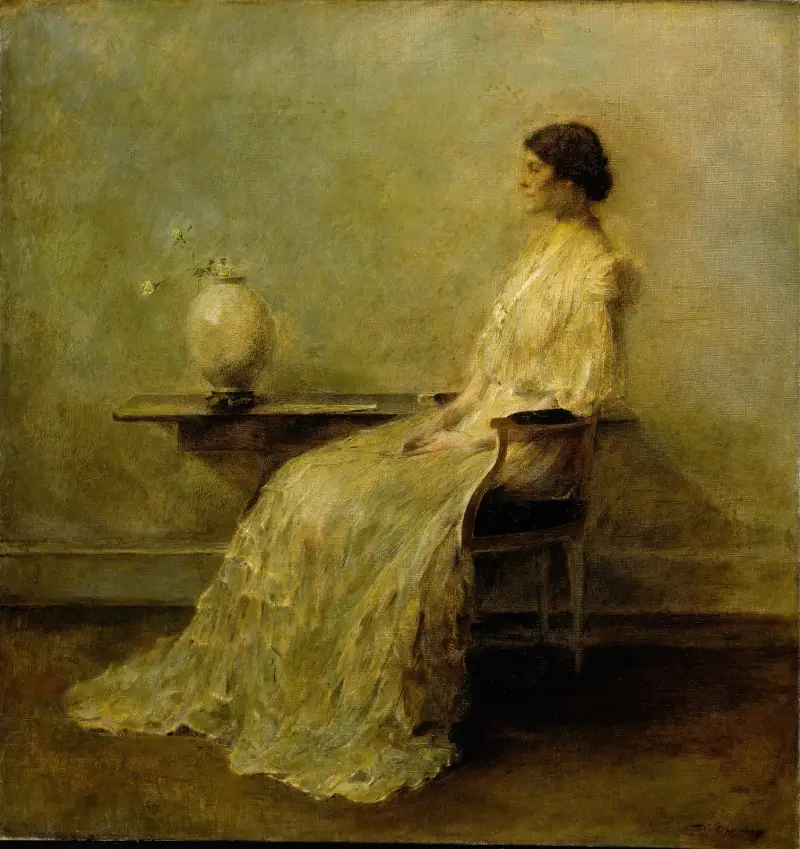 Dame in Weiß (Nr. 2), 1910 – Nr. 1 von Thomas Wilmer Dewing