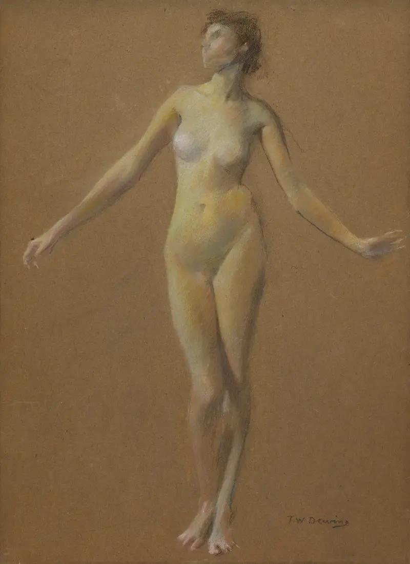 Nude Study von Thomas Wilmer Dewing