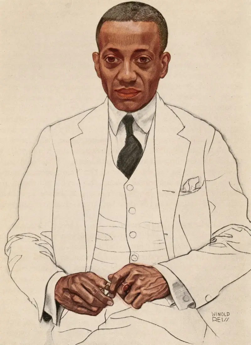 Alain Locke av Winold Reiss