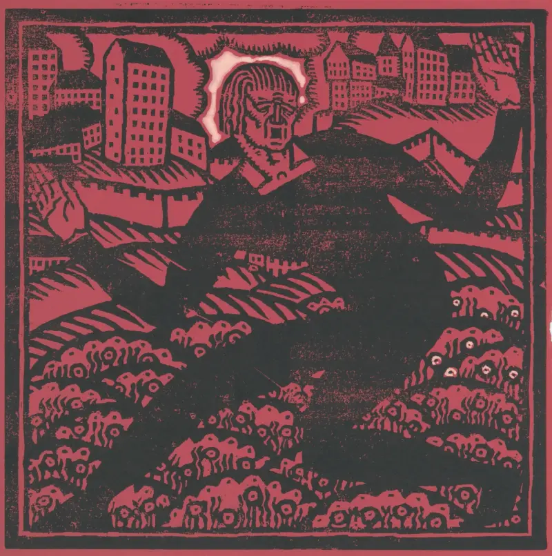 Design for fine art print, ‘The Mad Dancer’.] [Woodcut print av Winold Reiss