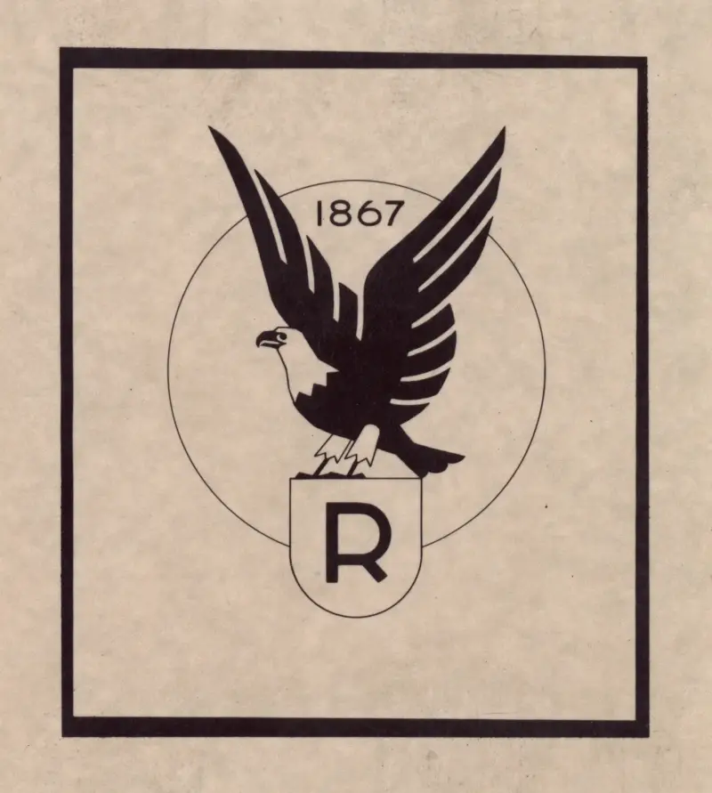 Logo for Ruppert Beer with eagle av Winold Reiss