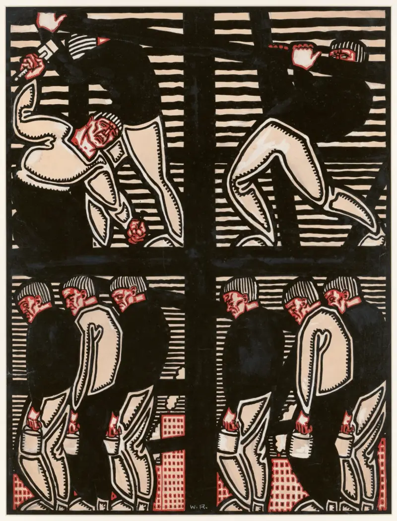 Steel workers von Winold Reiss