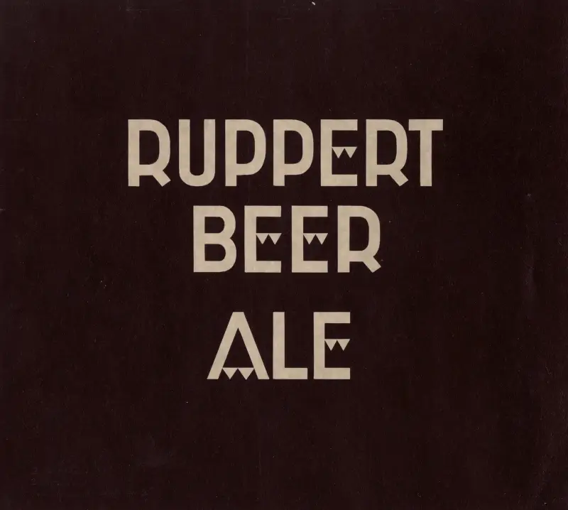 Stylized logo for Ruppert Beer av Winold Reiss