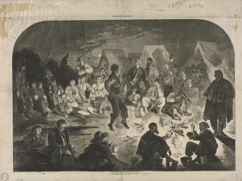 A Bivouac Fine on the Potomac av Winslow Homer