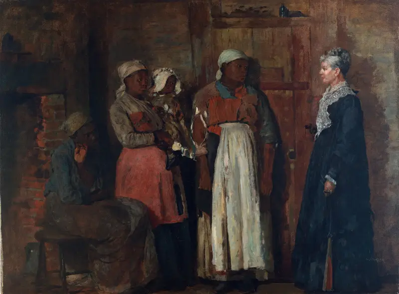 A Visit from the Old Mistress av Winslow Homer