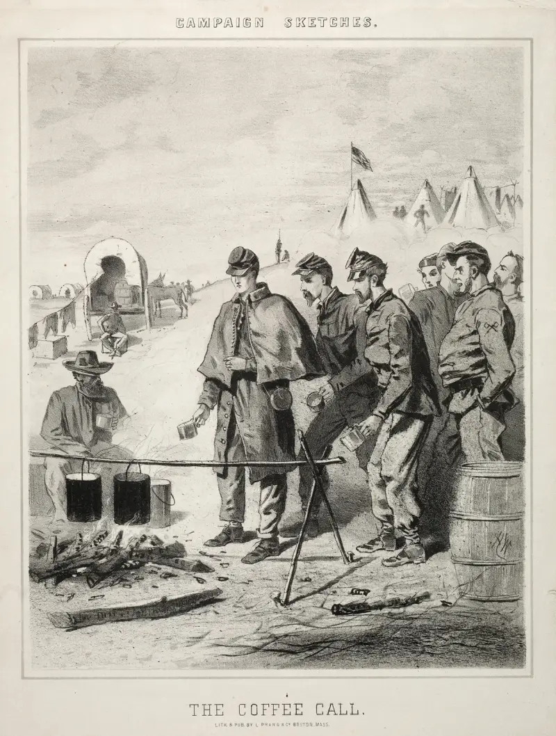 Campaign Sketches; The Coffee Call av Winslow Homer
