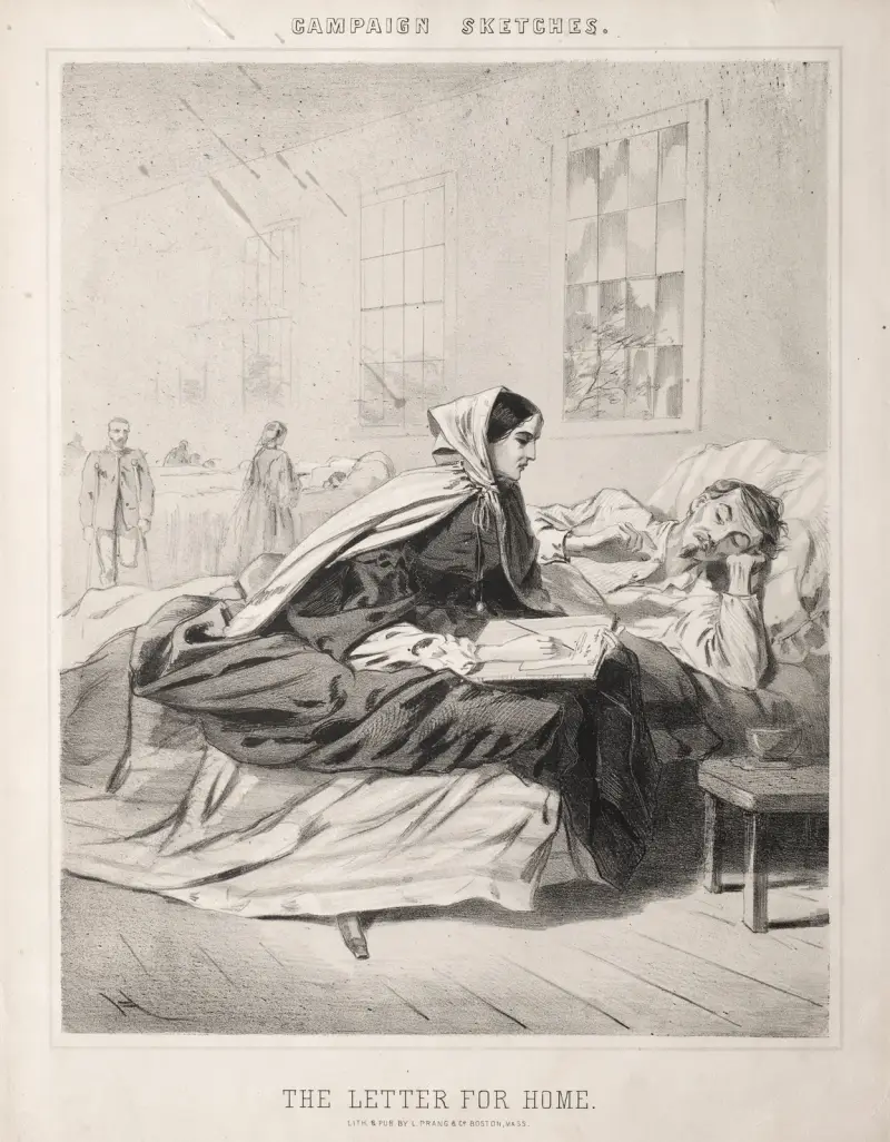 Campaign Sketches; The Letter for Home av Winslow Homer