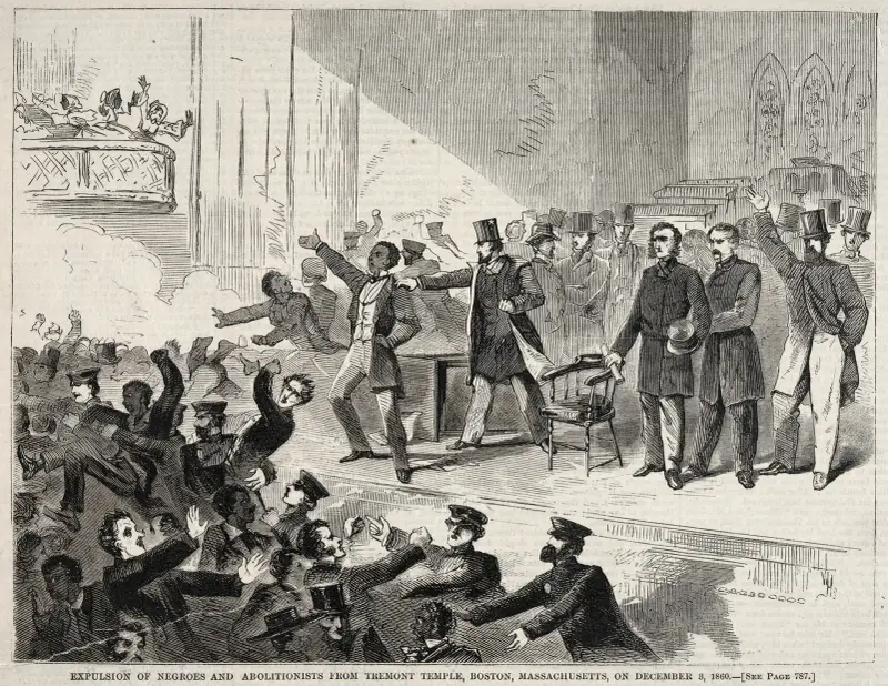 Expulsion of Negroes and Abolitionists from Tremont Temple, Boston, Massachusetts, on December 3, 1860 av Winslow Homer