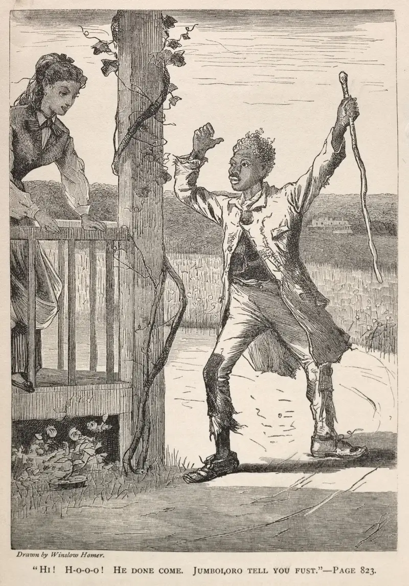 ‘Hi! H-O-O-O! He Done Come. Jumboloro Tell You First.’ av Winslow Homer