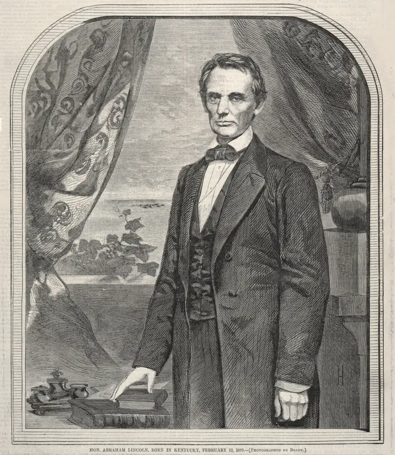 Hon. Abraham Lincoln, Born in Kentucky, February 12, 1809 av Winslow Homer