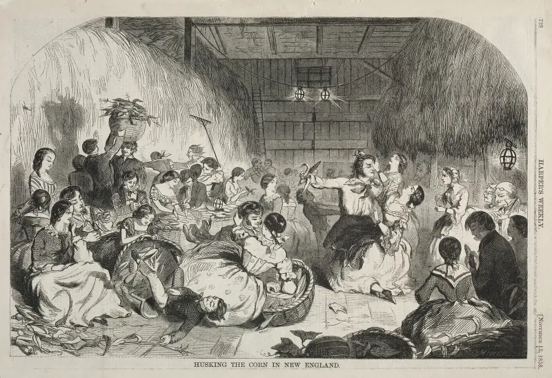 Majsskörd i New England av Winslow Homer