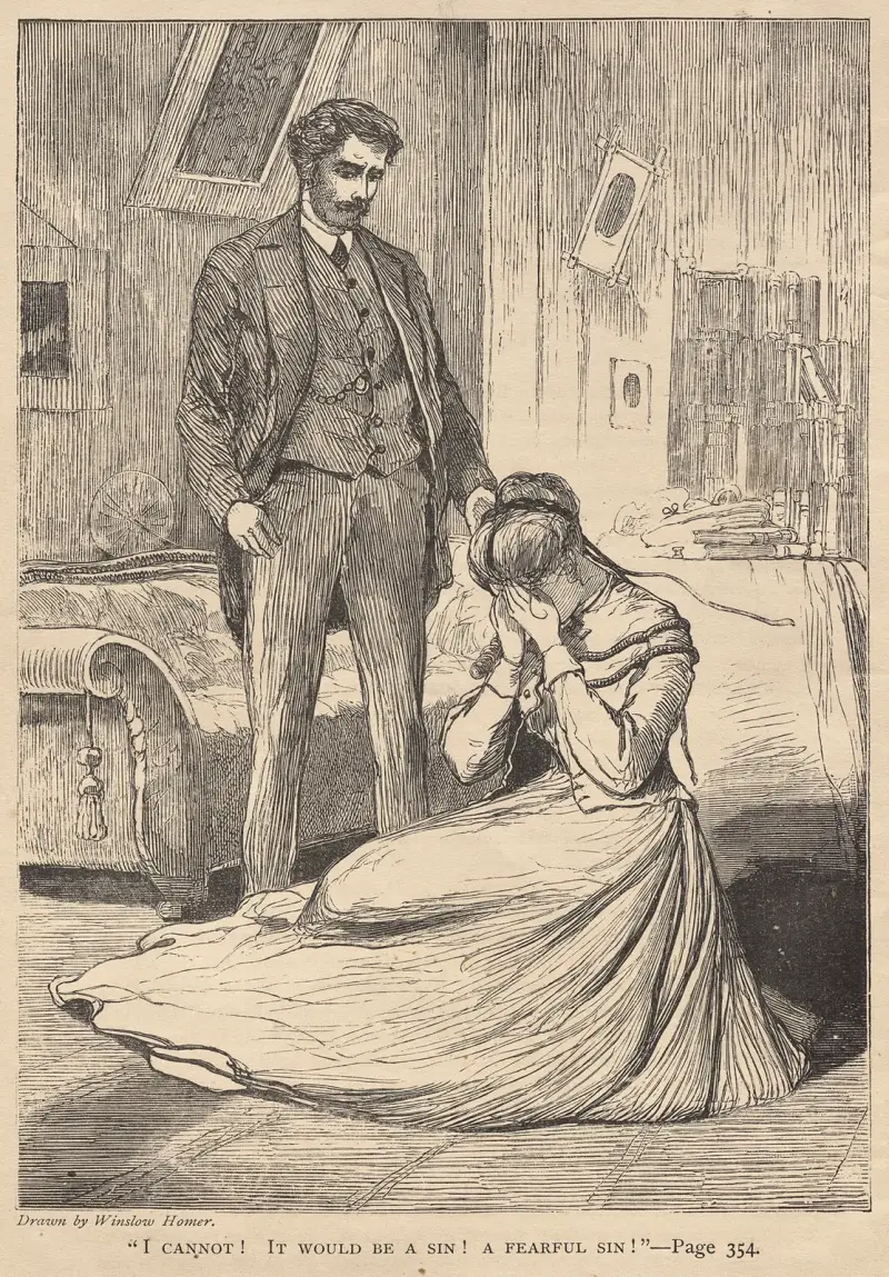 ‘I Cannot! It Would Be a Sin! A Fearful Sin!’ av Winslow Homer