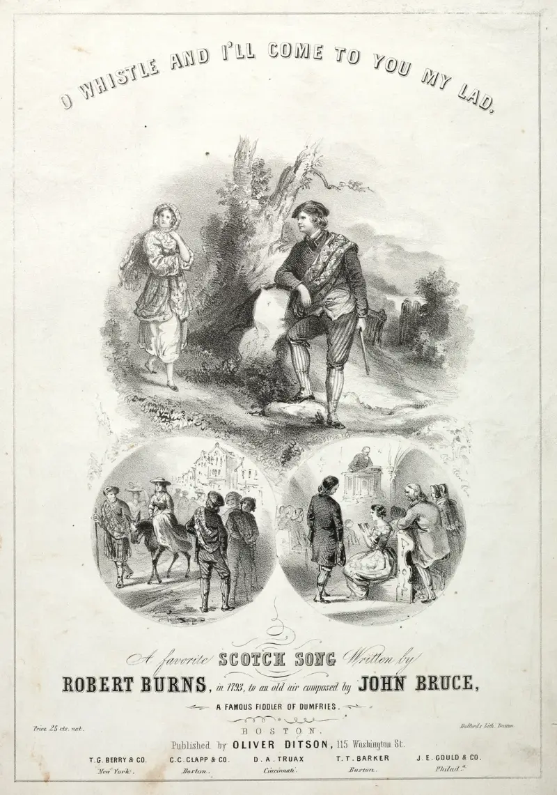 Oh Whistle and I’ll Come to you, My Lad – Sheet Music Cover av Winslow Homer