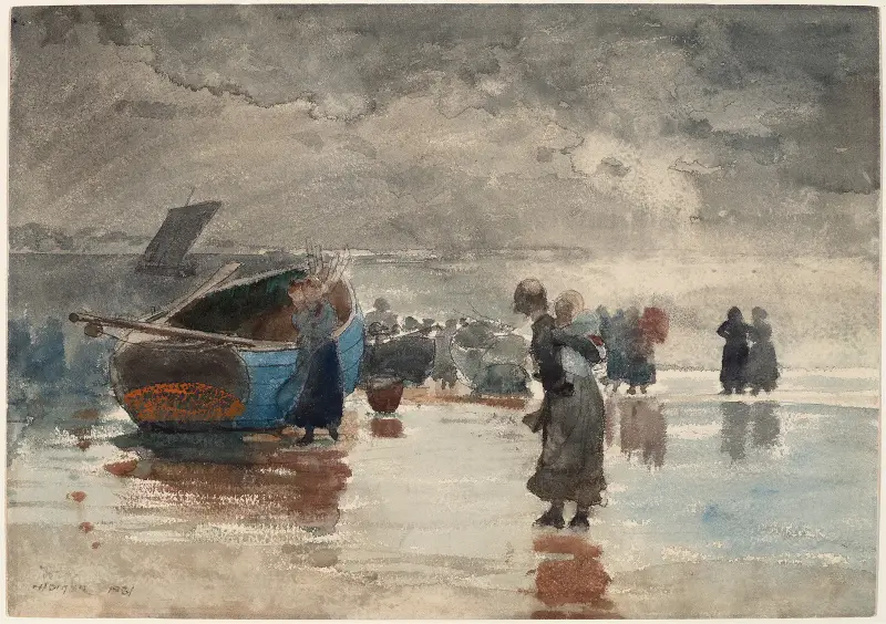 Na piasku, Winslow Homer